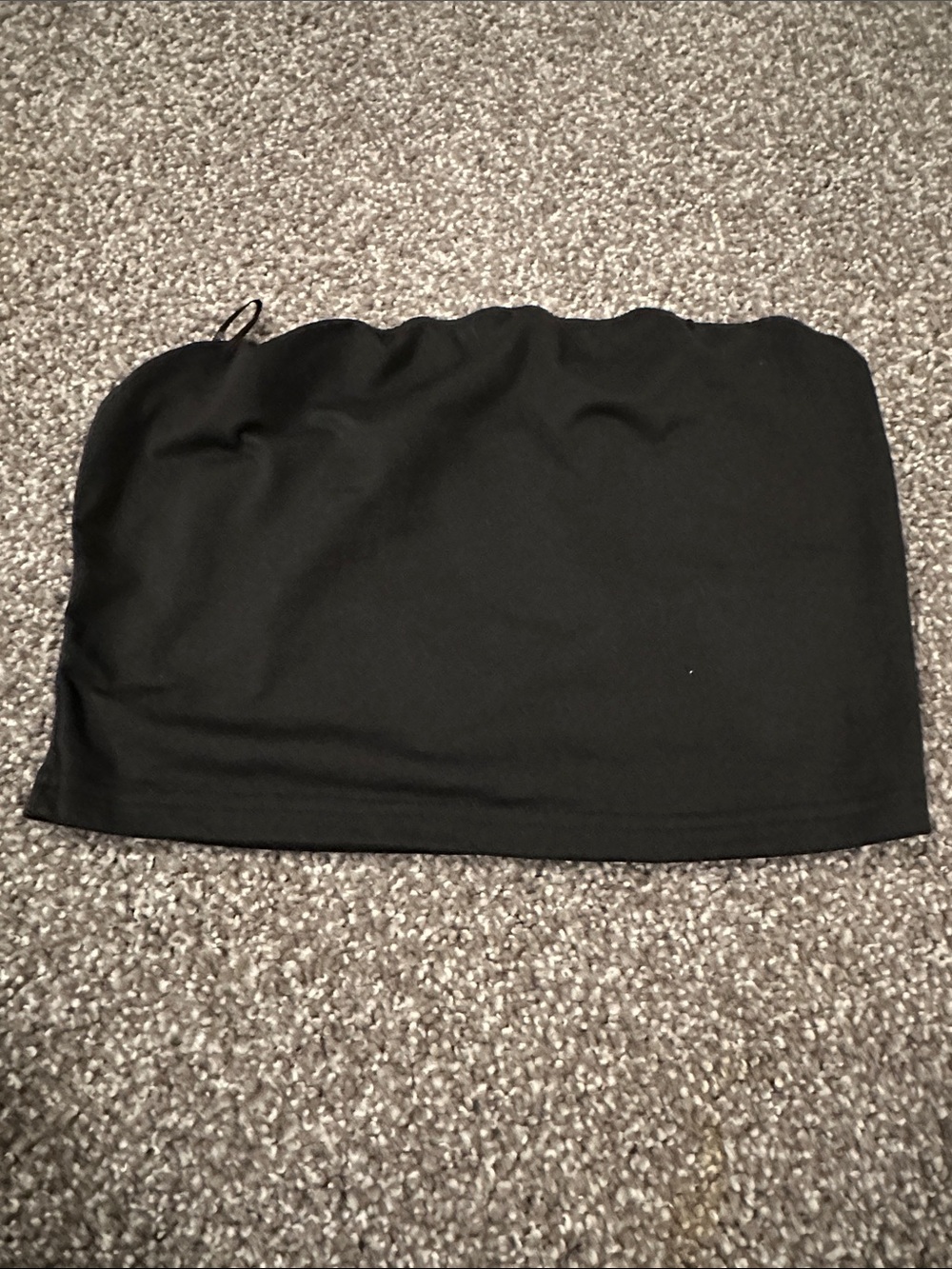 SHEIN Black Strapless Tube Crop Top